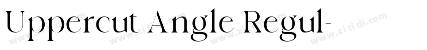 Uppercut Angle Regul字体转换